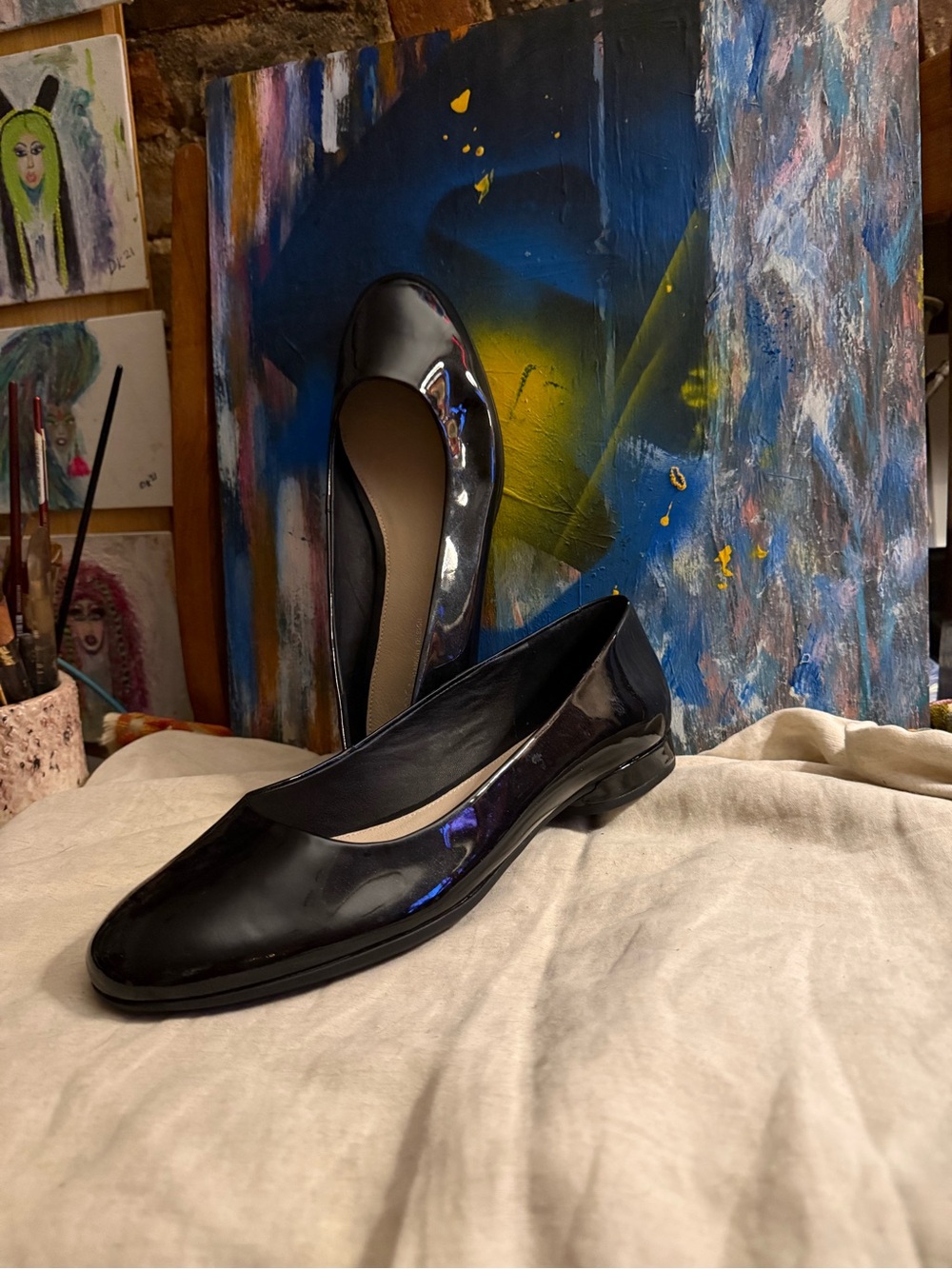 Black Patent Leather Women’s Flats